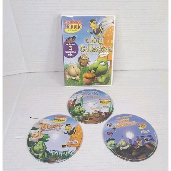 Max Lucado Hermie & Friends A Bug Collection Vol 2 DVD 3 Disc Set Pre-Owned - Picture 1 of 2
